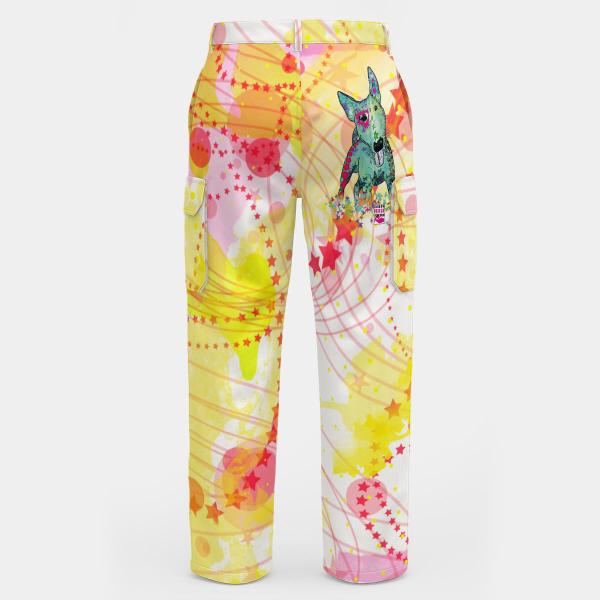 Cargohose mit Paul - Hose, lang oder kurz, bunt, 100% Polyester, Grösse S-5XL, fester Stoff, Normale Passform, Mischling, Mix, Bullterrier, Bulli